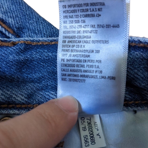 American Eagle| Set of 2 Women Mom Denim Shorts Jeans Jorts Blue-Gray |Size: 0 - Picture 16 of 16